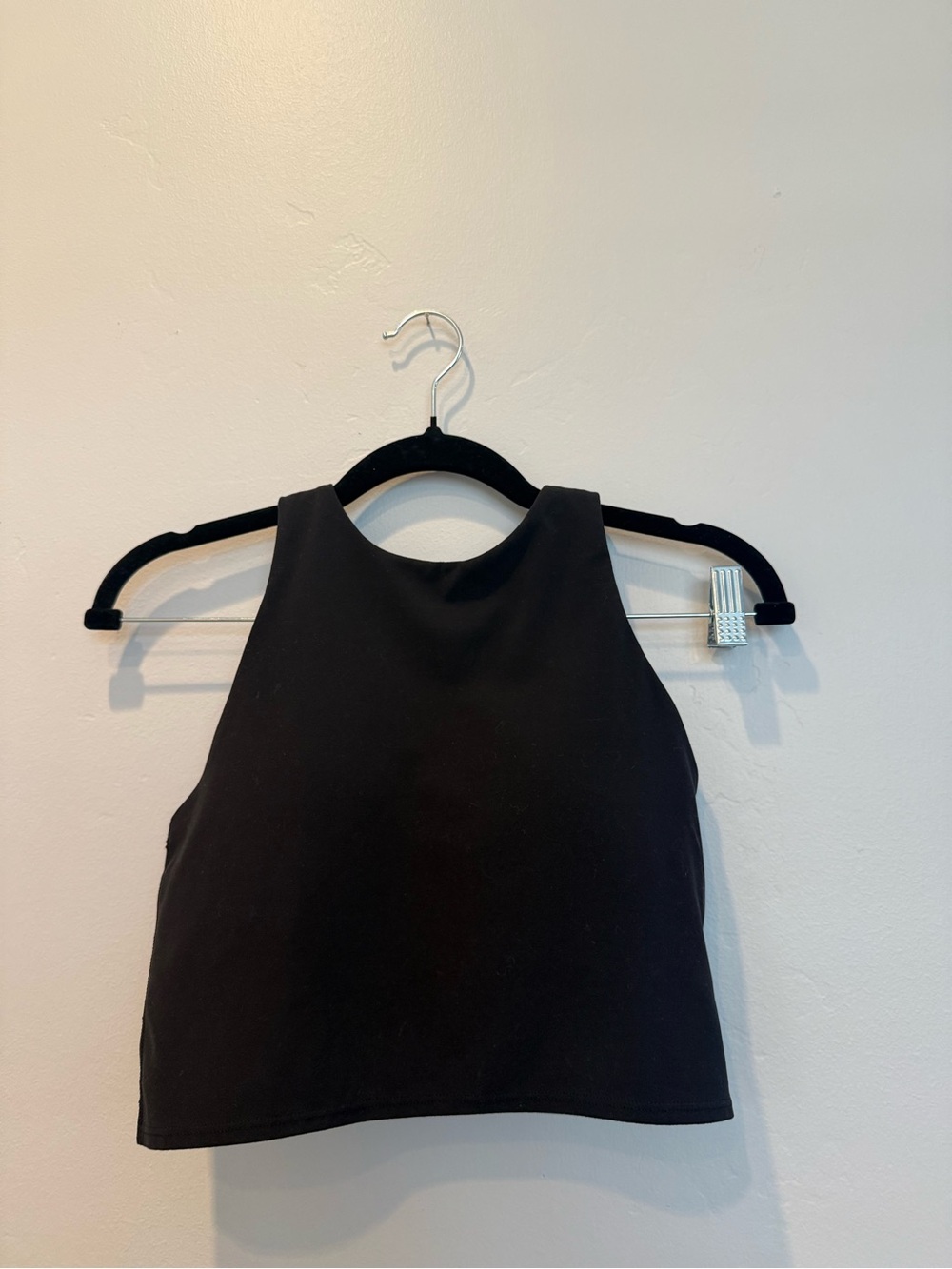 Athleta Black High-Neck Cropped Tank